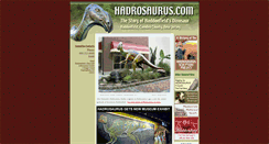 Desktop Screenshot of hadrosaurus.com